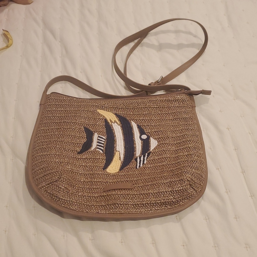 Vera Bradley Straw Warm Stone Bag (37)